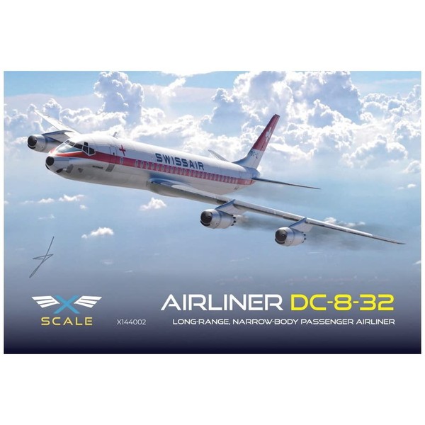 X-Scale Models 1/144 DC-8-32 Swiss Air Plastic Model XSM144002