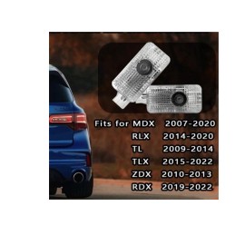 Lexaan 2pcs Car Door LED Lights Projector Ghost Shadow For Acura MDX ZDX TLX RLX