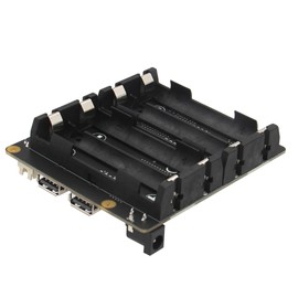 Geekworm X1202 4-Cell 5V UPS Shiled for Raspberry Pi 5| Max 5.1V 5A Output|Wide 6-18V Input|Auto Power On|Safe Shutdown|Power Loss Detection