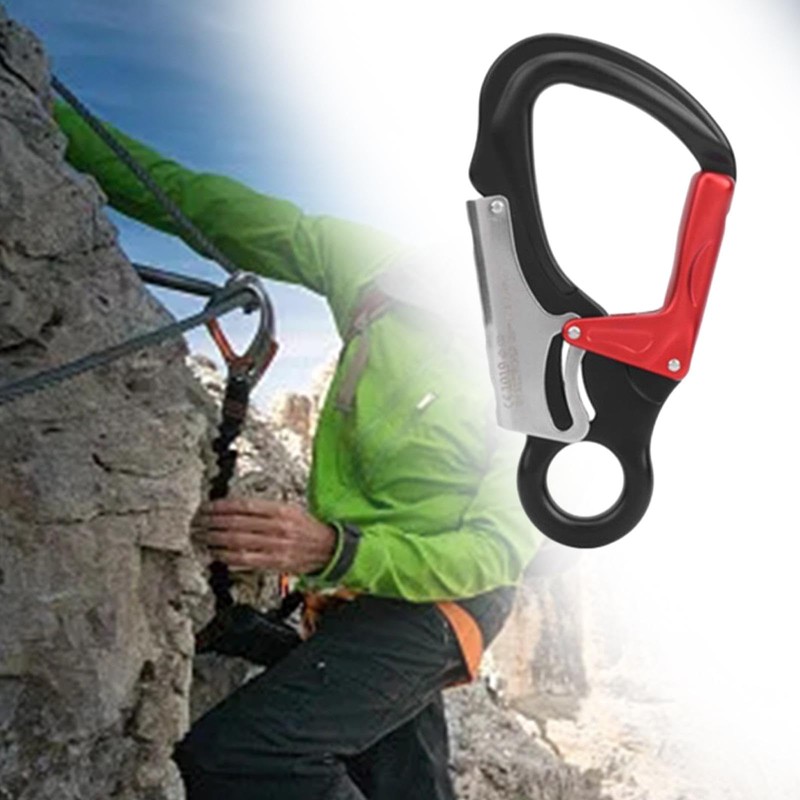 GUOOL Double Locking Snap Hook Carabiner Clip Durable 35kN Strength