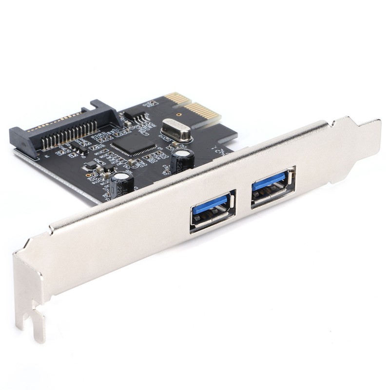 PCIE Expansion Card USB3.0 5Gbps HighDpeed Transmission TwoPort Desktop Computer