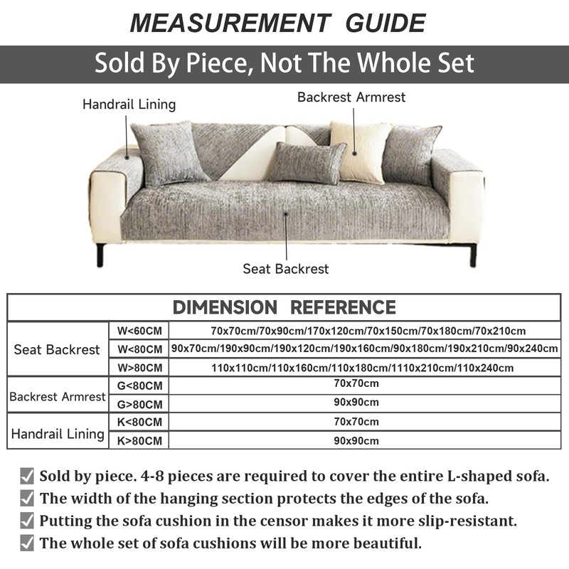 BohrenCL Sofa Covers 1 2 3 4 Seater, Sofa Seat