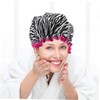NOLITOY 2pcs Double Layer Waterproof Shower Cap Adjustable Shower Cap