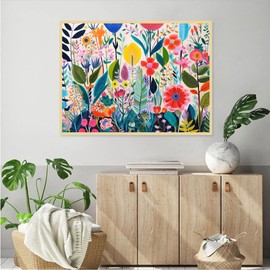 JFYHAB DIY 5D Flowers Diamond Painting Kits for Adults Diamond Art Wild Flowers Diamond Painting Full Drill Crystal Rhinestone Embroidery Craft Kits for Home Wall Decor Gifts, 12x16inch