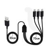LIWEARE Micro USB Splitter Kabel, 3-in-1 Multi Micro USB Kabel Ladekabel, USB auf Micro USB Kabel, USB 2.0 Typ A Stecker auf 3 Micro USB Stecker Adapterkabel (3.3ft, schwarz) (3-in-1 Kabel)