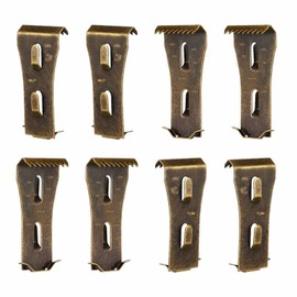 qieoyk Brick Clips - 8 Pcs Heavy Metal Wall Hangers for 2-1/4 to 2-3/8 Inch Bricks, Ideal for Outdoors & Home Decor