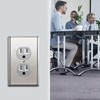 ENERLITES Duplex Receptacle Metal Wall Plate, Stainless Steel Outlet Cover,