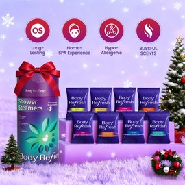 BodyRefresh Shower Steamers Aromatherapy - Birthday Gifts for Women, 8 Pack Shower Bombs, Self Care Home Spa Relaxation Gifts, Christmas Stocking Stuffers for Adults, Women, Teens, Mom, Wife