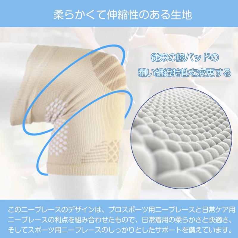 MAQKON Knee Support, Dedicated Knee Compression, For Sports, Running/Volleyball/Climbing/Tennis/Breathability/Daily Life,