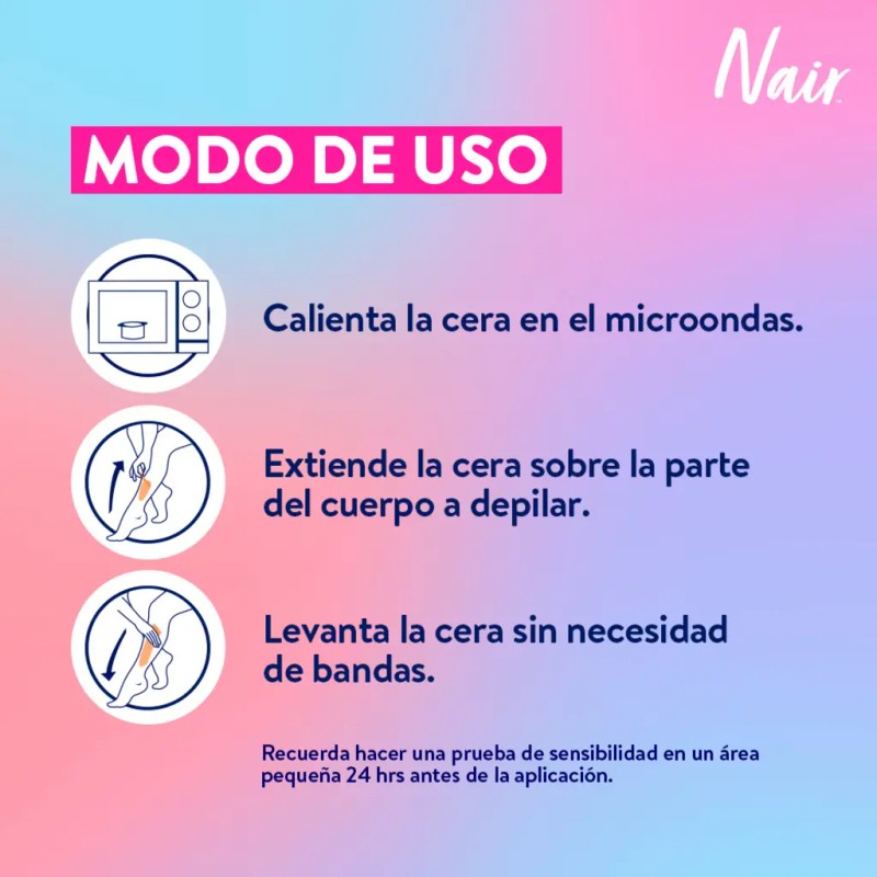 Nair Cera Depiladora Divine Corporal Tarro 100 Marca Probada Por
