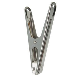 MSV Clothes pegs of Stainless Steel 10 pcs, Stainless-Steel, Silver, 30 x 20 x 15 cm