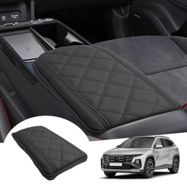 [Facelift 2025] GAFAT Hyunda-i Tucson NX4 2025 2026 (Electronic Automatic) Centre Armrest Cover, Tucson 2025 Centre Console Armrest Protection Leather Padding, 3 cm Raised Thickened