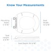 Gerber Round Front Toilet Seat with Cover, Soft Close, No