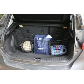EACCESSORIES EA Trunk Organizer Cargo Net for FORD FOCUS HATCHBACK 2012-2018 – Envelope Style Cargo Net for SUV-Premium Mesh Elastic Car Trunk Organizer Vehicle Carrier Storage – Compatible with FOCUS