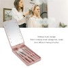 Kit de Brochas de Maquillaje con Espejo LED, Plegable Espejo,