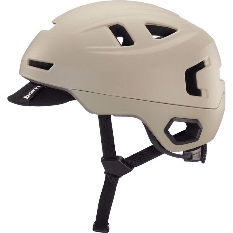 Bern Unisex Hudson Mips Cycling Helmet, MATTE SAND, M UK