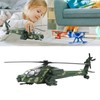 Alloy Copter Model Simulated Lifelike Diecast Pull Back Sound Light