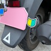 Motorcycle Cat, Beginner Mark, Plate & Reflector Stickers, Set of