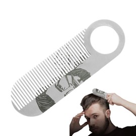 Mustache Combs for Men | Small Mustache Styling Brush - Portable Ergonomic Shaping Tool, Double-Purpose Hair Detailing Brush for Men Birthday Holiday