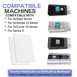 140 PCS Medihealer CPAP Filters(Six-Year-Supply) - Premium Filters for AirSense 10 -for AirCurve 10- S9-for AirStart-Series - Medihealer Replacement Filters Supplies