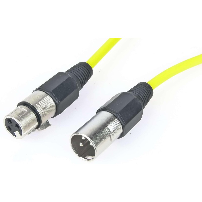 Paccs Microphone Cable 10 m Yellow XLR Male to XLR