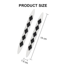 CGEAMDY 2 Stück Auto Antikollisionsstreifen, Türkantenschutz Auto Silikon Türkantenschoner Aufkleber, Autotür Kantenschutz, Automobilindustrie Universal Außenbereich Schützendes Zubehör(Schwarz)