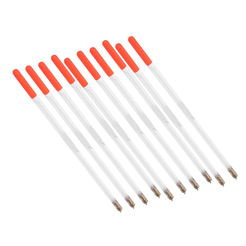 10 pcs Durable Plastic Fishing Floats Bobber Stick Tube Multi
