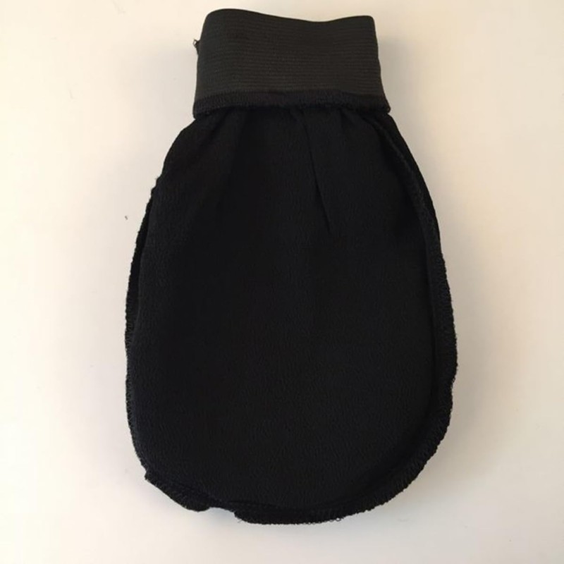 Guante exfoliante de baño negro elástico – MOBUTOFU