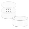 Dayaanee Round Acrylic Container with Lid Clear Round Acrylic Box