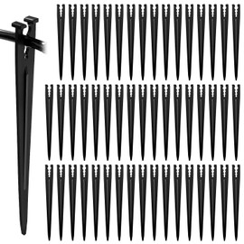 VooGenzek 50 Pieces Watering Drip Support, Plastic Irrigation Support Rods, Drip Support Irrigation, for 4/7 or 3/5 Irrigation Hose