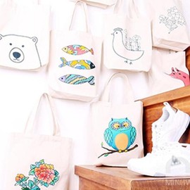 Artbox/Claypia 09 Minhwa Shop: Making Eco-bags and Shoe Bags / 아트박스클레이피아 09 민화샵 에코백 신발주머니 만들기