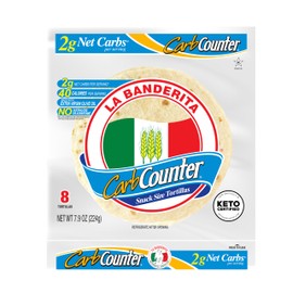 La Banderita Carb Counter® Snack Size | 5.5" Size Flour Tortillas |Carb Friendly |Keto Certified | 7.9 oz.| 8 Count (Pack of 4)