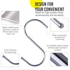 S Hooks for Hanging Clothes, (30 Pack) Stainless Steel S