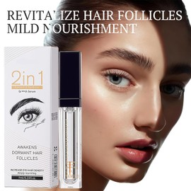2-in-1 Eyelash Growth Serum | Nourishing & Strengthening Formula for Fuller, Thicker, Curled Lashes | Enhances Lash Length & Volume | Conditioning Treatment for Healthier, Stronger Lashes