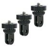 YALLSAME 3 Pack 1/4-20 Conversion Adapter with Locking Ring for