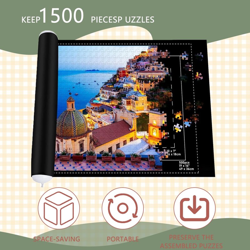Puzzle Mat, Puzzle Rug, Jigsaw Mat, with up to 1000