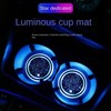2PCS LED Cup Holder Lights for Car, Rechargeable 7 Color-Changing