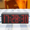6 Digit Jumbo LED Digital Alarm Calendar Snooze Wall Desk