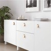 4 Pieces Leather Handles, Wardrobe Cabinet Door Handle Soft PU