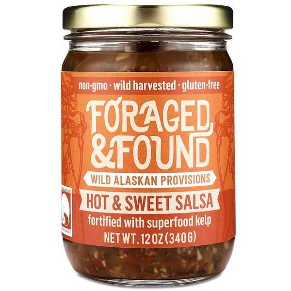 Foraged & Found Salsa de algas caliente y dulce | Salsa de Algas de Alaska Superfood - Muy caliente