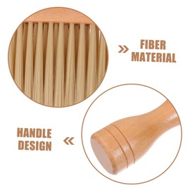 NOLITOY 1pc Hair Brush Brush Hair Cutting Brush Hair Brush Duster Salon Brush Hair Remover Brush Detabgling Hair Brush Soft Hair Brush Bamboo Neck Brush Wooden Clean