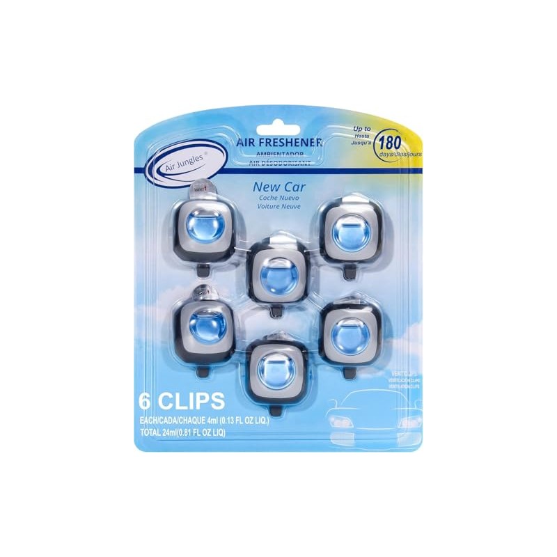 Air Jungles Long Lasting Car Air Freshener Vent Clips -