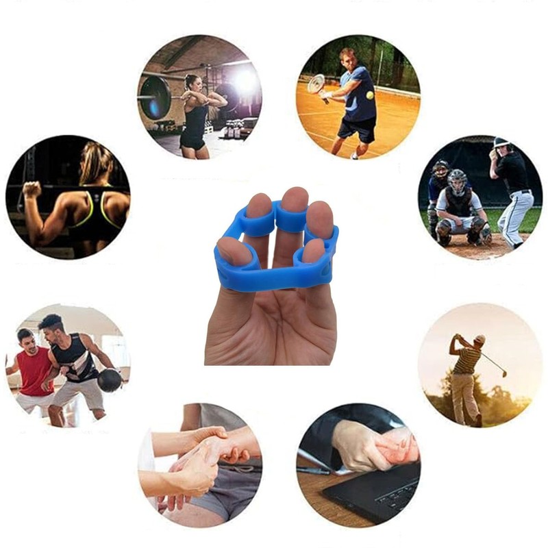Paifeancodill Hand Grip Strengthener, 3 Pcs Finger Stretcher Resistance Bands