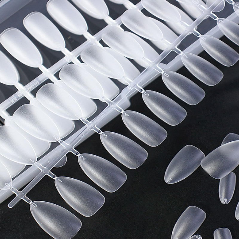 HAPVITAL Nail Tips, Ultra Thin, Long, Clear, 240 Pieces, Summer