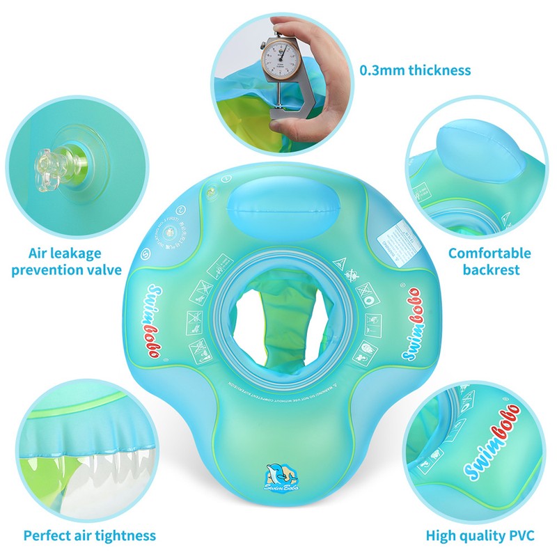 Swimbobo Cute Baby Pool Float Inflatable Baby Swim Float Baby