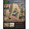 CQR Men's Quick Dry Tactical Pants, Water Resistant Outdoor Pants,
