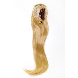 WIG ME UP - WK06-611B Hairpiece Voluminous Straight Falling Braid / Ponytail Mini Butterfly Clip Elastic Band Approx. 60 cm Blonde Mix