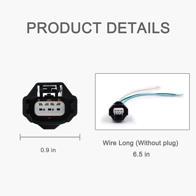Crankshaft Camshaft Position Sensor Connector Plug Fit Compatible with 370Z
