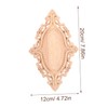 BIUDECO Strong Structure Wooden Applique Oval Door Center Flower Sheet