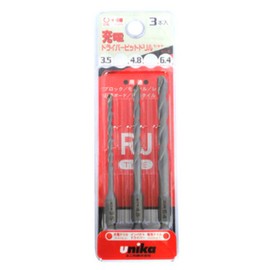 Unika DPRJ-3A Charging Driver Bit Drill RJ Type, Convenient Size, Set of 3